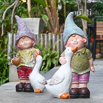ガーデニング　置物　インテリア　男の子 Amazon.co.jp: 庭の風景彫刻 男の子 展示用 玄関外 ガーデン